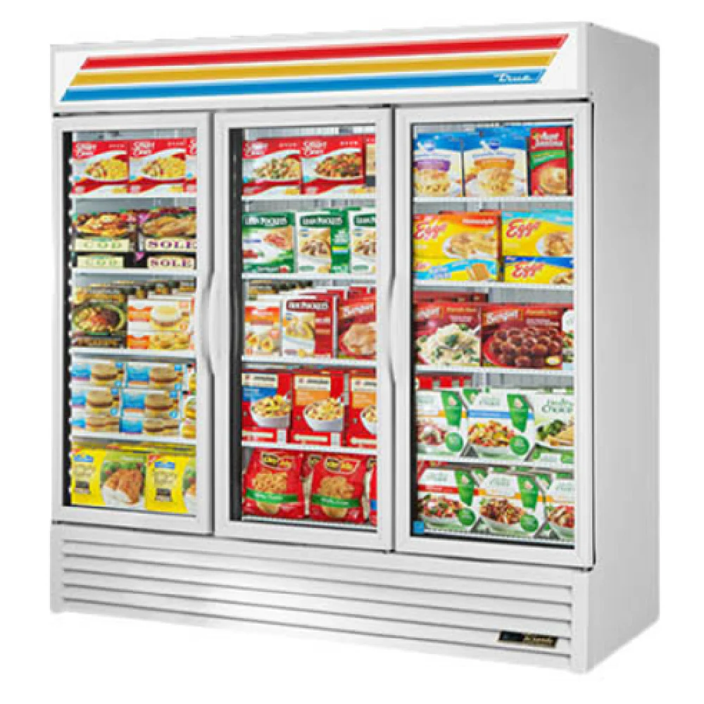 True Refrigeration GDM-72F-HC~TSL01_BL 78 Inch Freezer Merchandiser 3 Section True Refrigeration GDM-72F-HC~TSL01_BL 78 Inch Freezer Merchandiser 3 Section