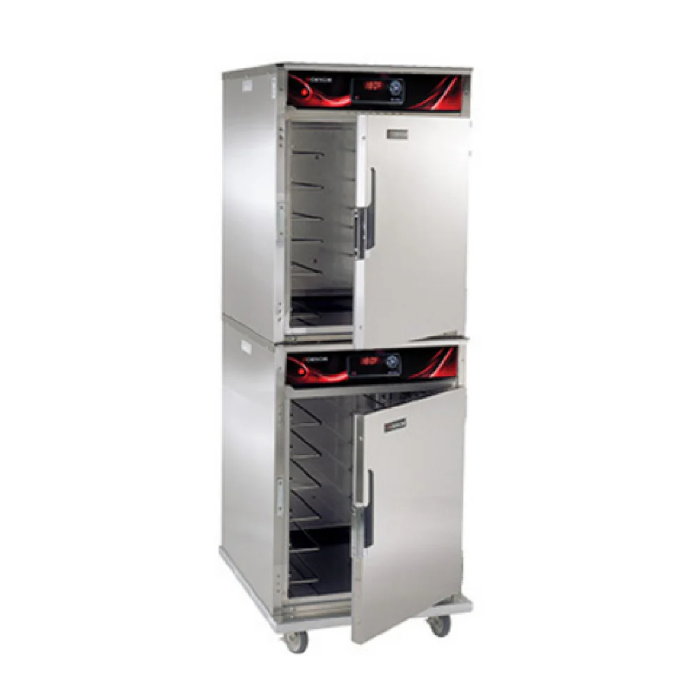 Cres Cor CO151HUA6DESTK2081 28 Inch Mobile Stacked Roast-N-Hold Oven Stainless Steel