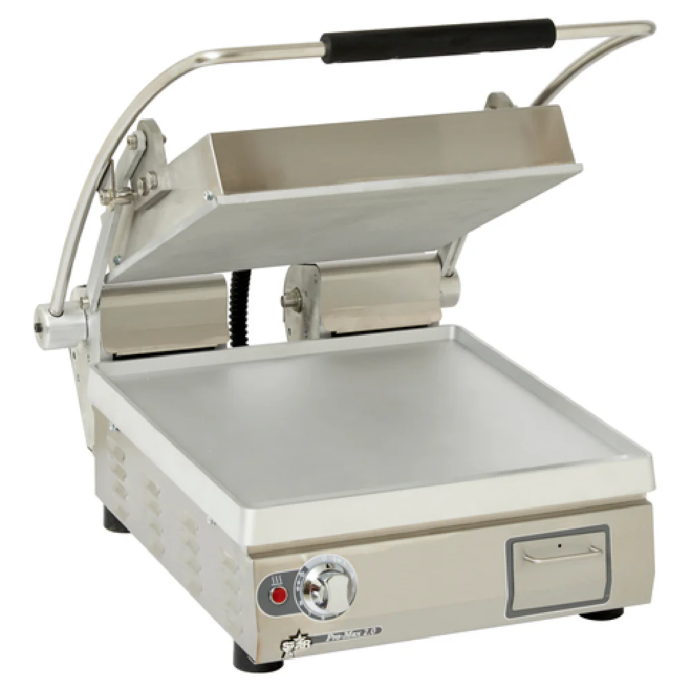 Star PST14_120/60/1 14 Inch Sandwich Grill Smooth Aluminum with Removable Grease Drawer Star PST14_120/60/1 14 Inch Sandwich Grill Smooth Aluminum with Removable Grease Drawer