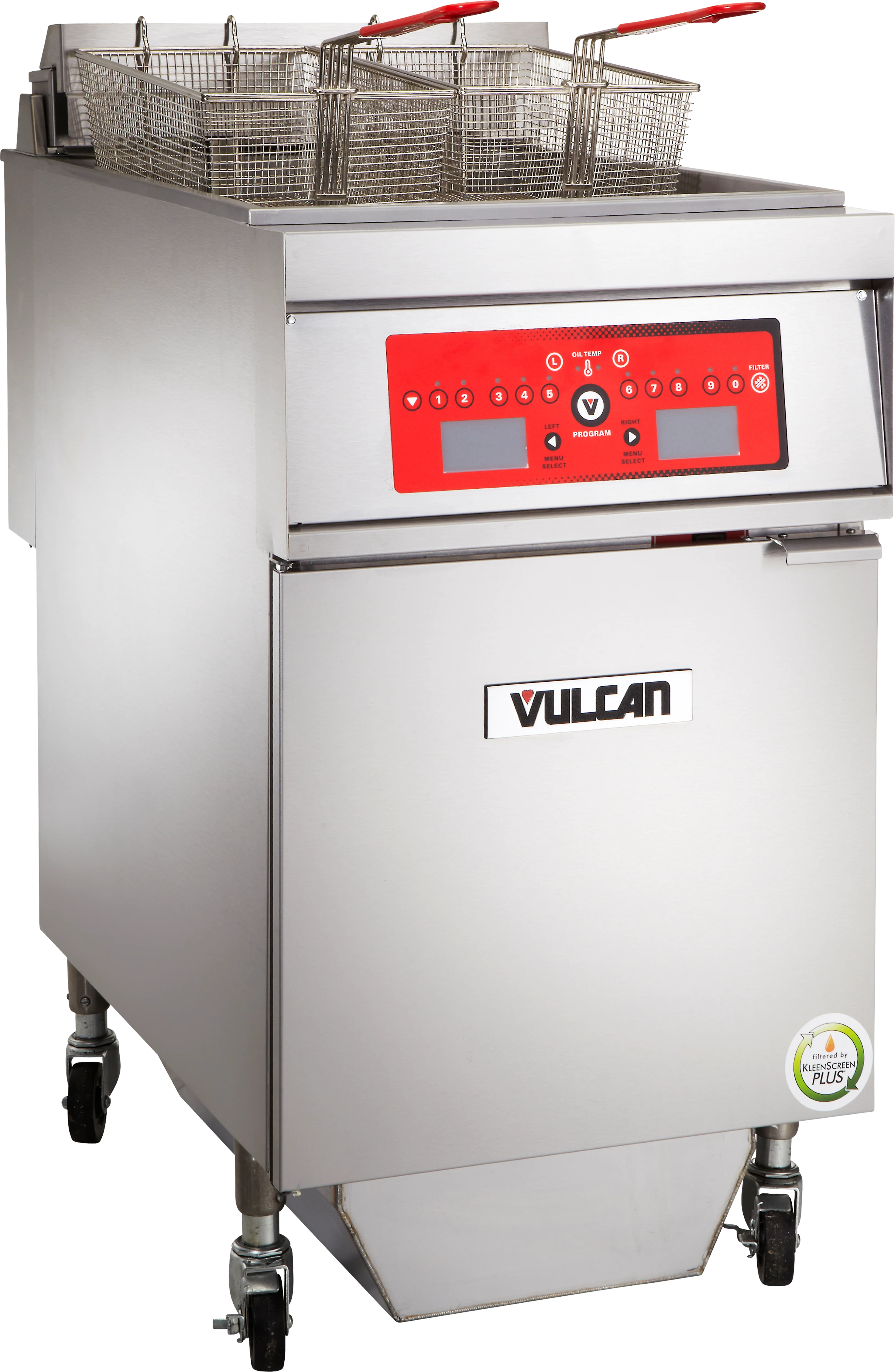 Vulcan 1ER85CF_240/60/3 Electric Deep Fryer 21 Inch with Built-in Filter Vulcan 1ER85CF_240/60/3 Electric Deep Fryer 21 Inch with Built-in Filter