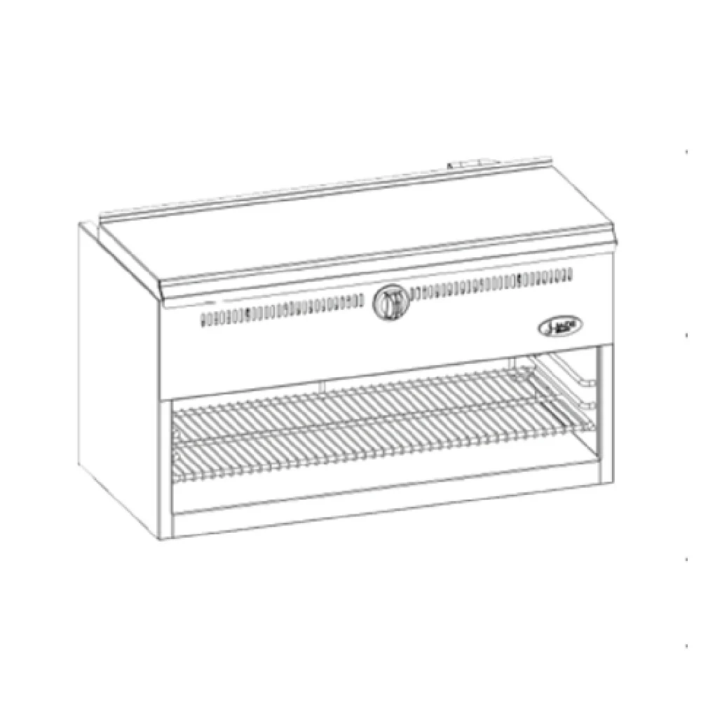 Jade Range JBR-CM48-WM_LP 48 Inch Gas Wall-Mount Cheesemelter 40000 BTU