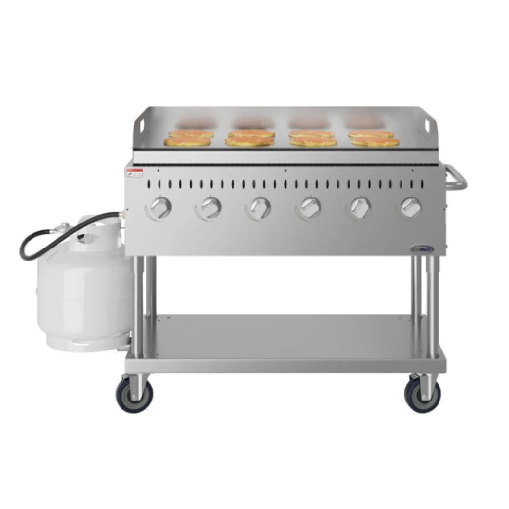 Koolmore CGKIT4-48G 47-3/5 Inch Commercial Outdoor Gas Grill with 6 Burners 16000 BTU Koolmore CGKIT4-48G 47-3/5 Inch Commercial Outdoor Gas Grill with 6 Burners 16000 BTU