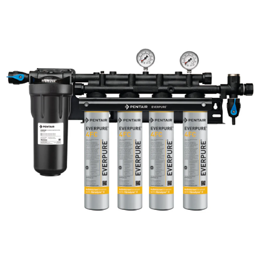 Everpure COLDRINK 4-4FC Water Filtration System 29 Inch Stainless Steel with EC110 Prefilter