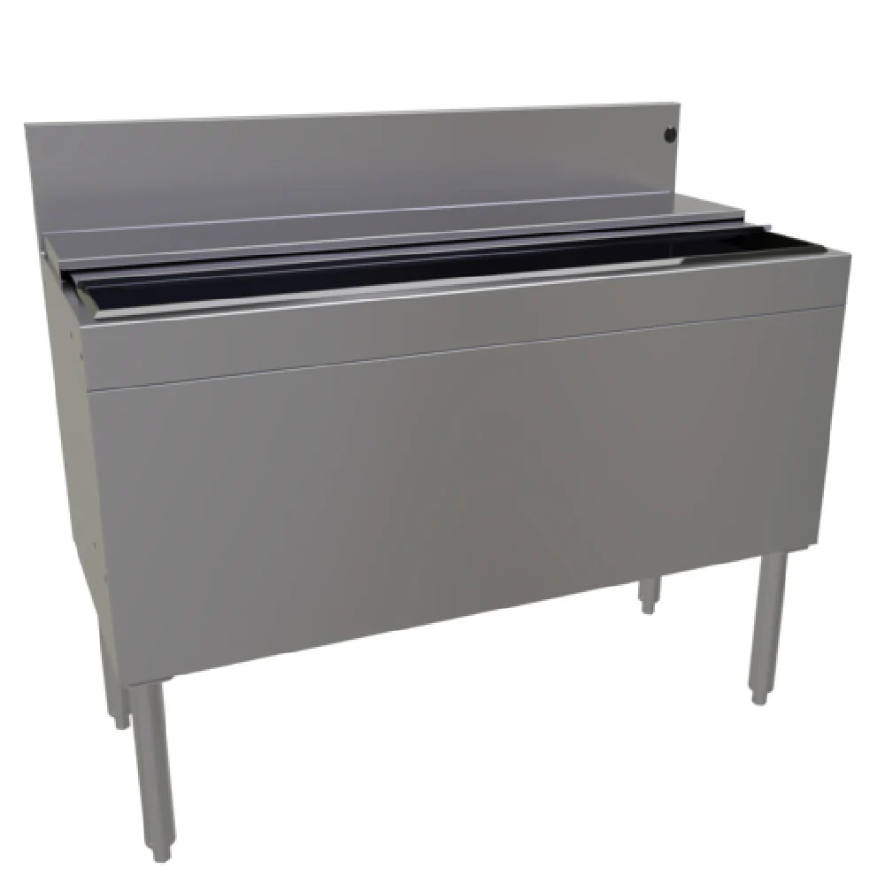 Glastender IBA-42-ED 42 Inch Extra Deep Underbar Ice Bin with Sliding Cover Glastender IBA-42-ED 42 Inch Extra Deep Underbar Ice Bin with Sliding Cover