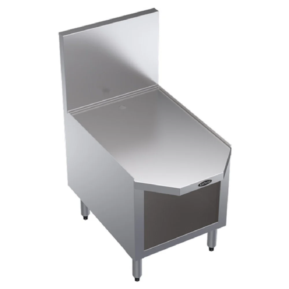 Krowne KR29-18FD 18 Inch Underbar Stand for Frozen Drink Machines Stainless Steel and Open Front