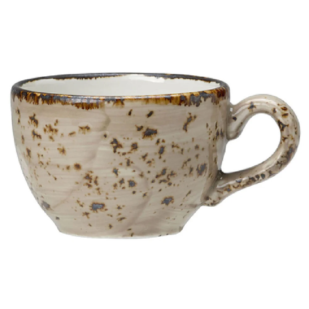 Steelite 11290190 3.5 Inch Low Cup 3.0 Oz Porcini Alumina Vitrified China