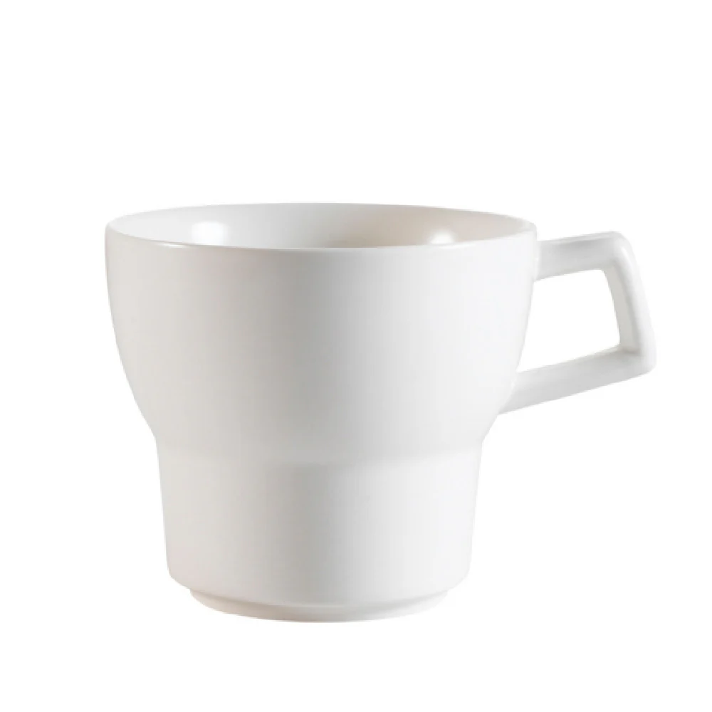 CAC China SUS-1 8 Oz Sushi Signature Coffee Cup Bone White Porcelain