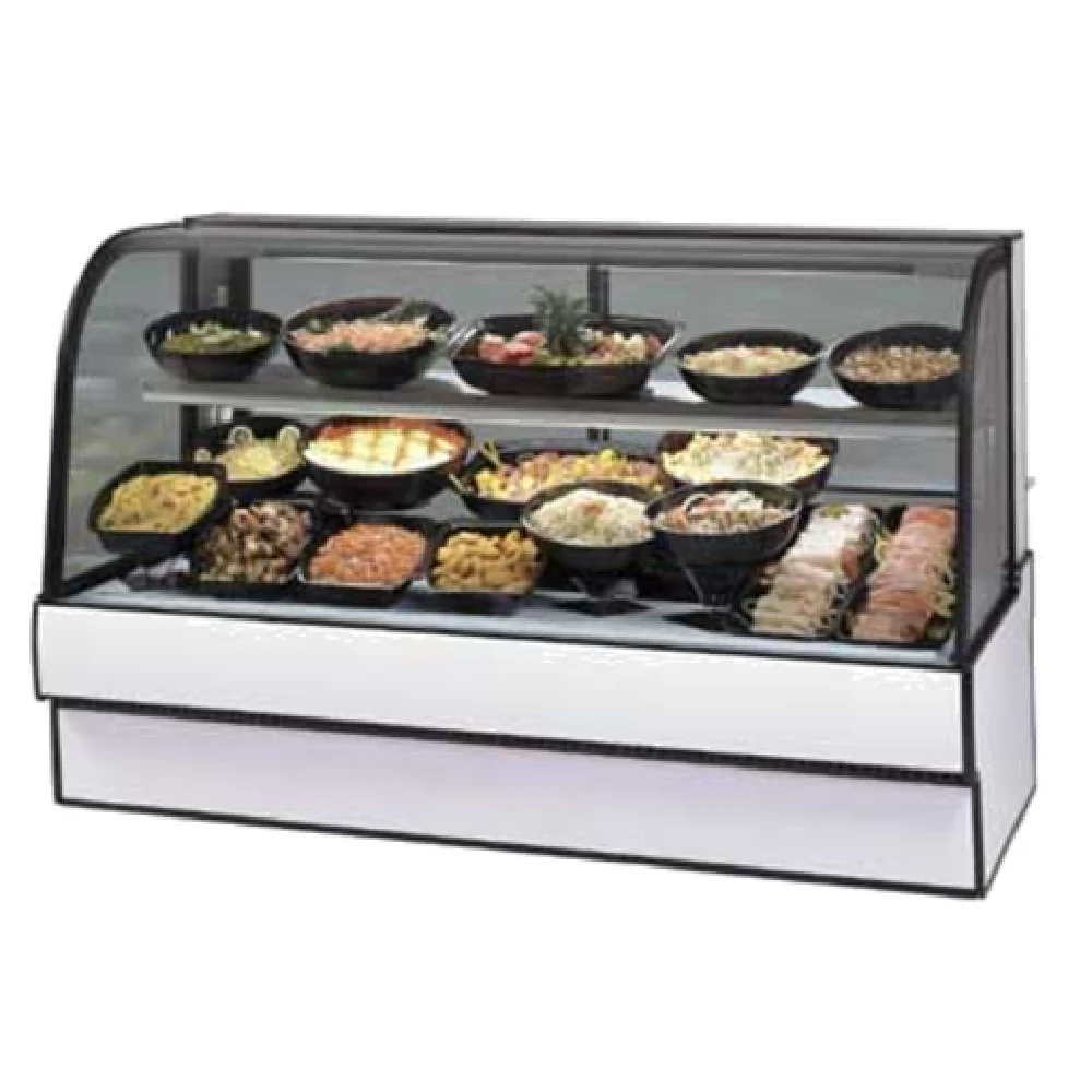 Federal Industries CGR5048CD 50 Inch Curved Glass Refrigerated Deli Case with Lighted Shelf