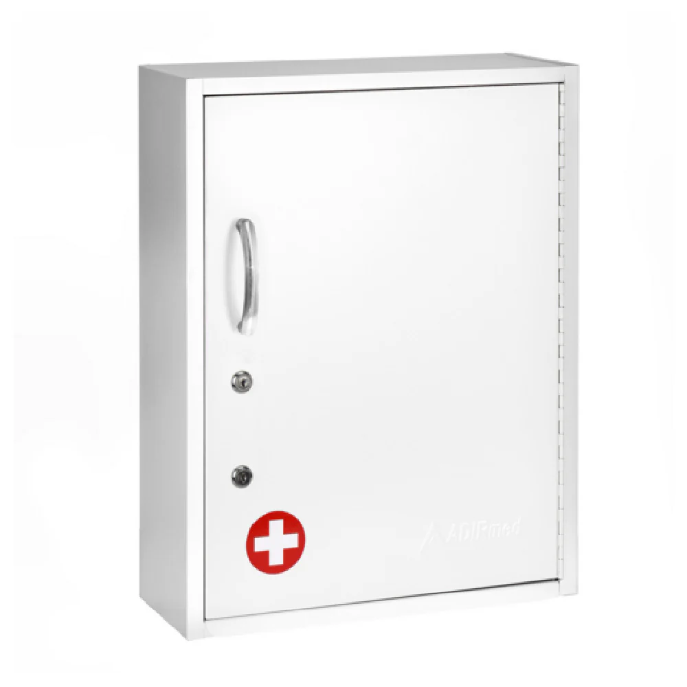 Alpine Industries ADI999-06-WHI 16 Inch Large Medical Security Cabinet White