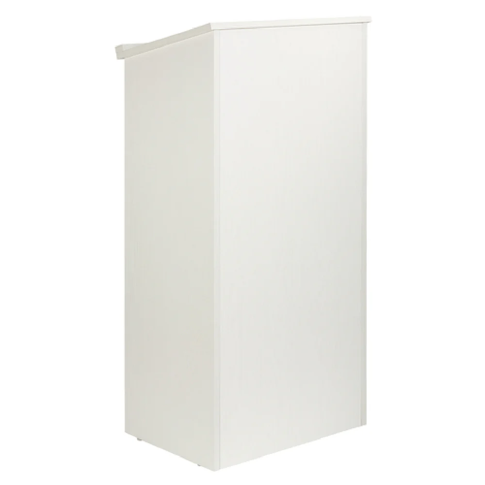 Alpine Industries ADI661-01-WHI 23 Inch Speakers Podium Lectern Floor Model Wood White