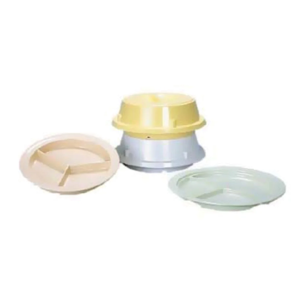 Admiral Craft MEL-PC98T 10 Inch Diameter Tan Compartment Plate Melamine NSF