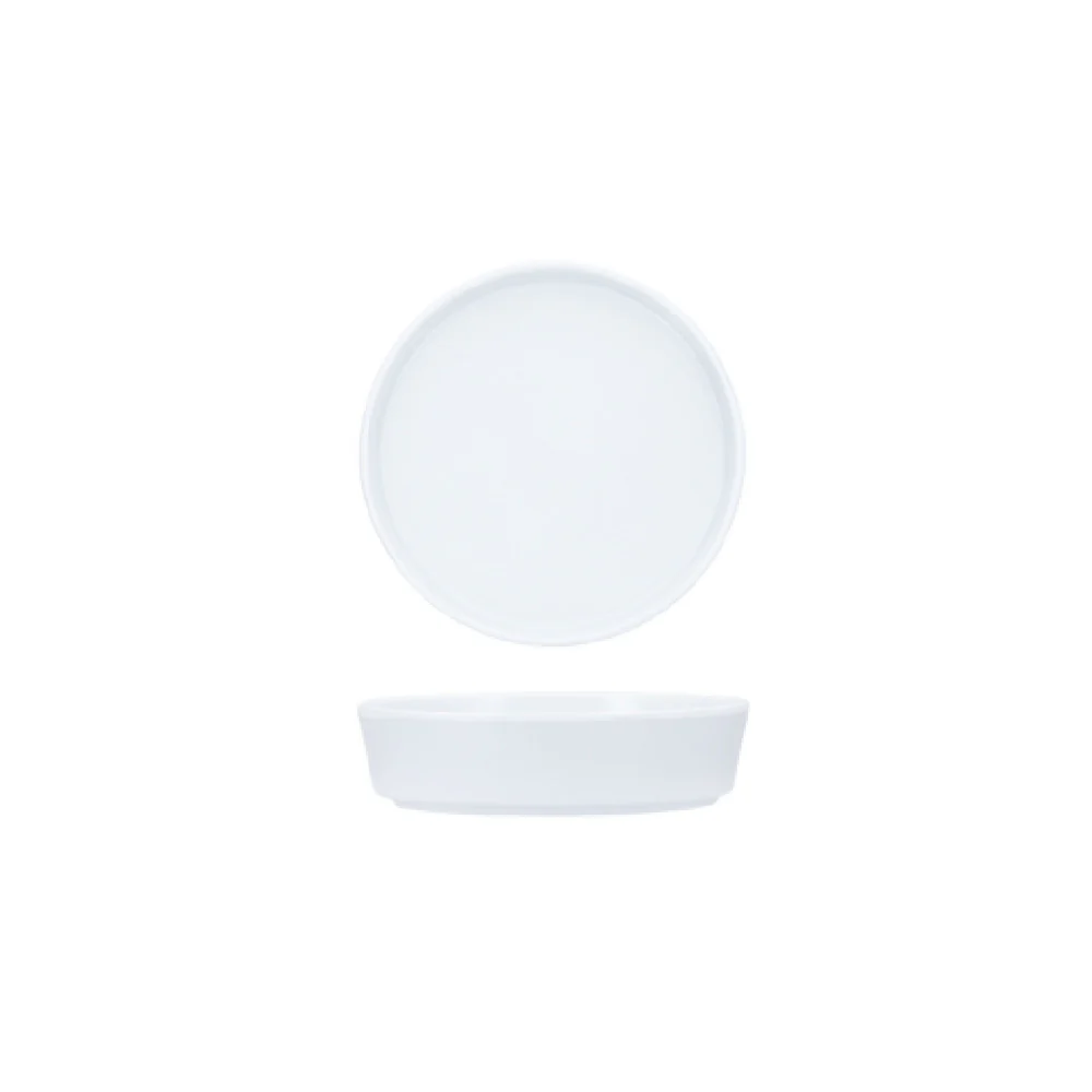 Fortessa MD.PIPER.ST.06 3.9 Inch Round Nesting Plate Lid Stone Melamine
