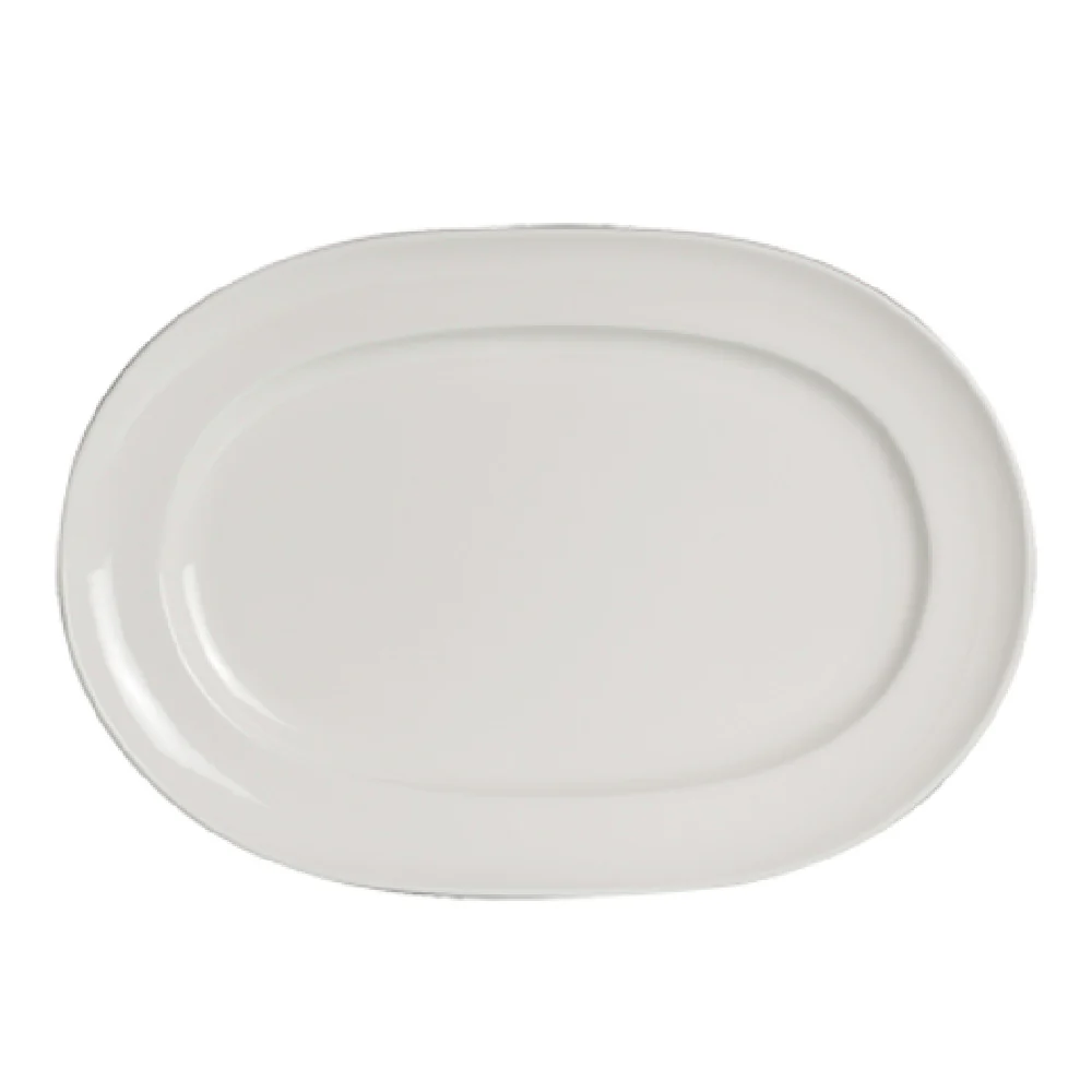 Steelite 6940E6076 12-1/2 Inch Oval Rimmed Platter Porcelain Steelite 6940E6076 12-1/2 Inch Oval Rimmed Platter Porcelain