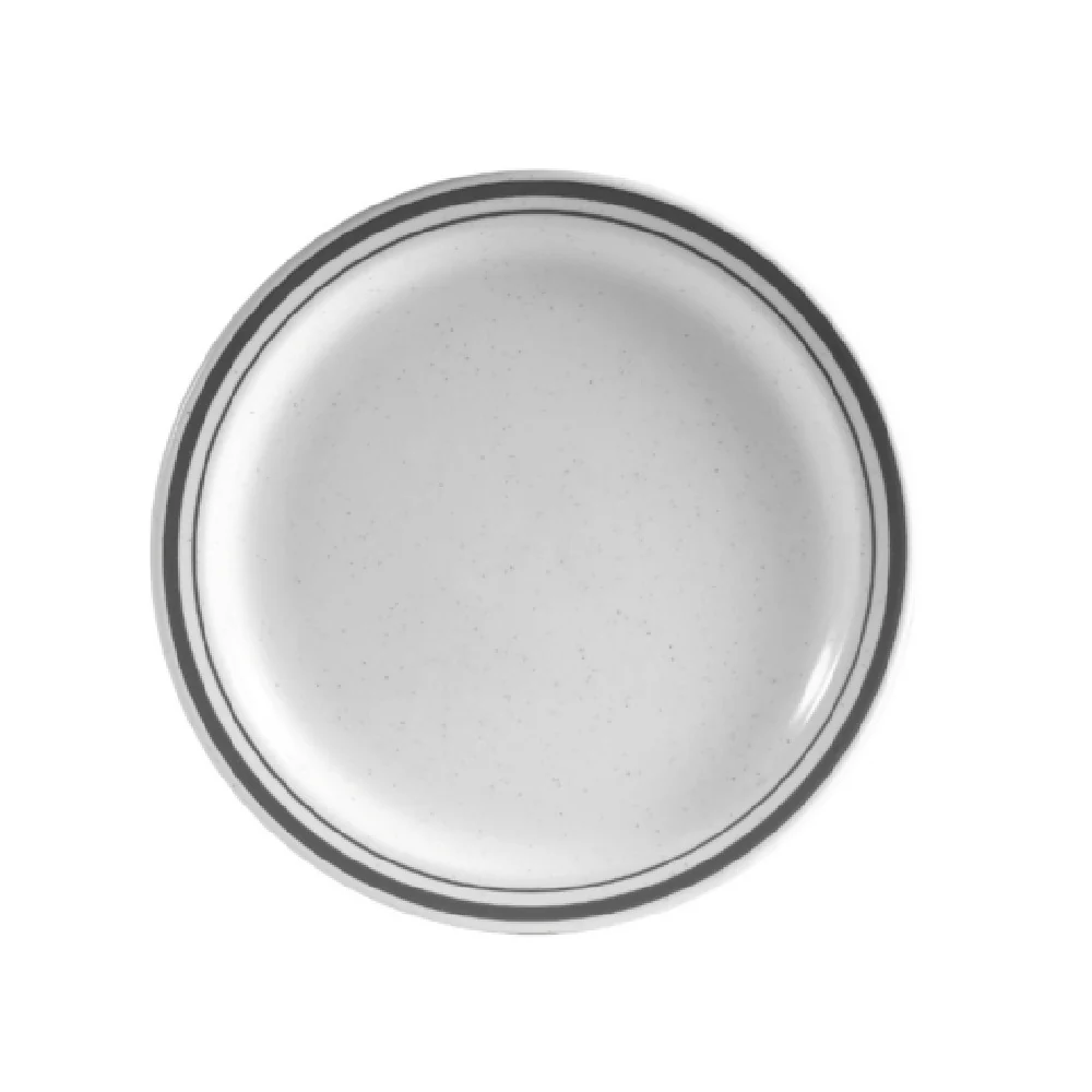 CAC China CES-9 9-3/4 Inch Diameter Round Plate Ceramic Dishwasher Safe
