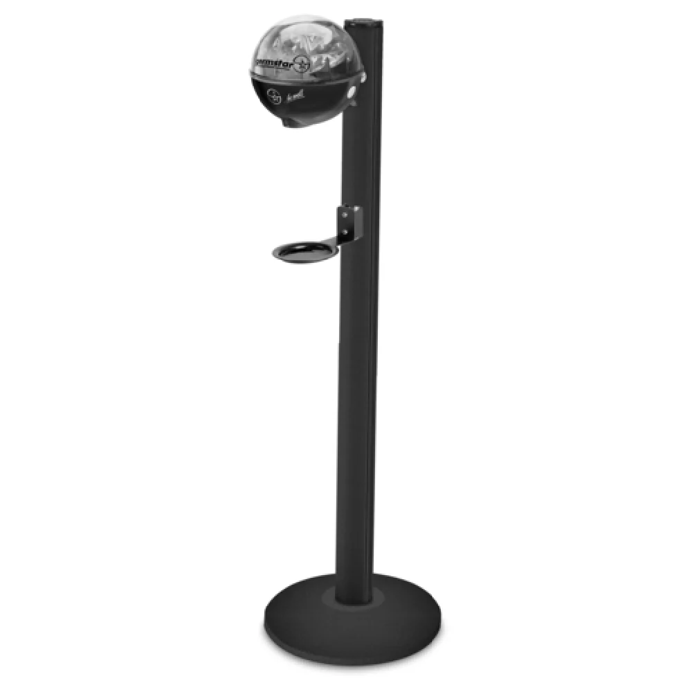 Forbes Industries 2787-KIT3-EN 14 Inch Hand Sanitizer Dispenser Kit with Steel Post Black Finish Forbes Industries 2787-KIT3-EN 14 Inch Hand Sanitizer Dispenser Kit with Steel Post Black Finish