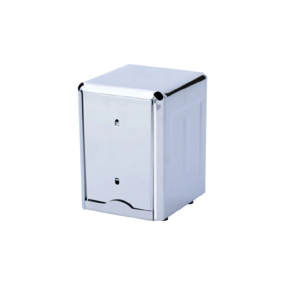 CAC China NPHD-6 Napkin Dispenser 3-3/4 Inch x 5-1/2 Inch Double Sided Stainless Steel