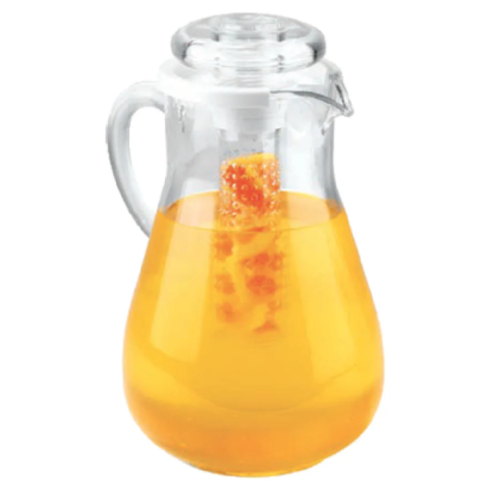 Cal Mil JC102 11 Inch Clear Acrylic Gourmet Pitcher with Infusion Chamber