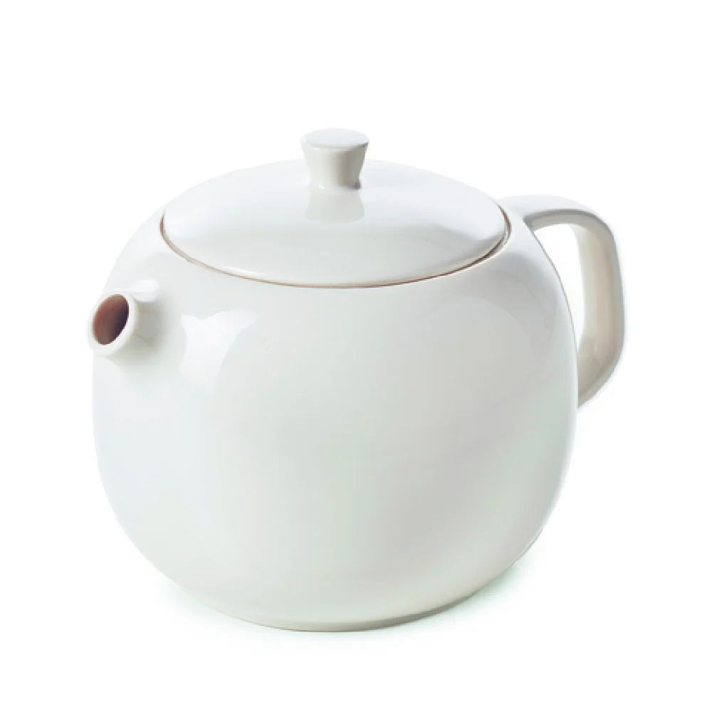 Revol 660562 25 Oz Teapot Oven Safe with Lid Porcelain Alabaster White Revol 660562 25 Oz Teapot Oven Safe with Lid Porcelain Alabaster White