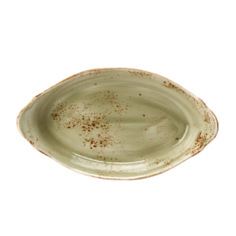 Steelite 11310319 12.5 Oz Oval Earred Dish Green Alumina Vitrified 2 Dozen Packs Steelite 11310319 12.5 Oz Oval Earred Dish Green Alumina Vitrified 2 Dozen Packs