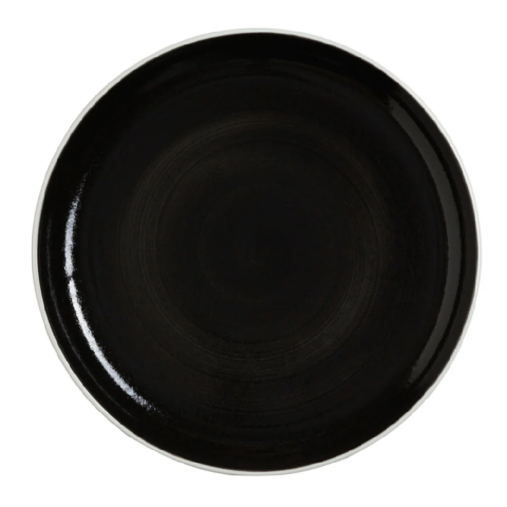 Steelite 12050639 13-1/2 Inch Coupe Plate Black Alumina Vitrified China