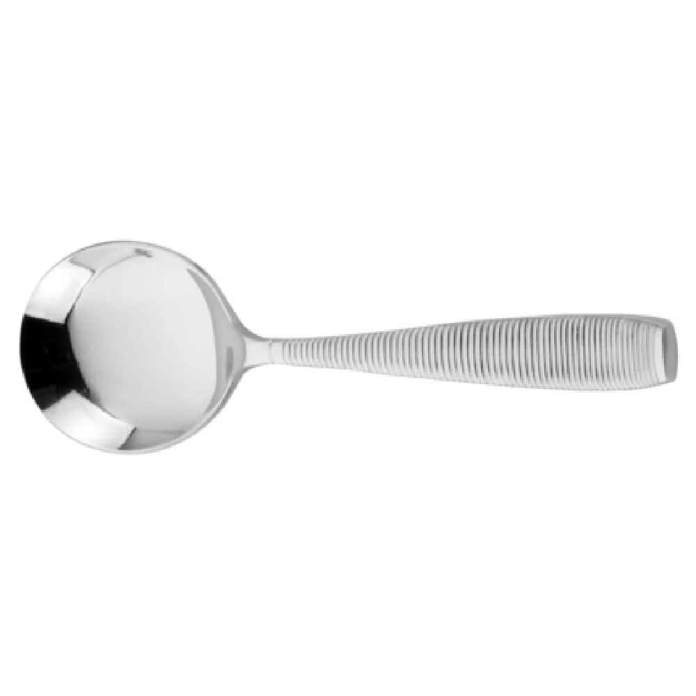 Steelite WLMAS12 5-7/8 Inch Bouillon Spoon Grooved Handle 18/10 stainless steel Mirror Finish Steelite WLMAS12 5-7/8 Inch Bouillon Spoon Grooved Handle 18/10 stainless steel Mirror Finish
