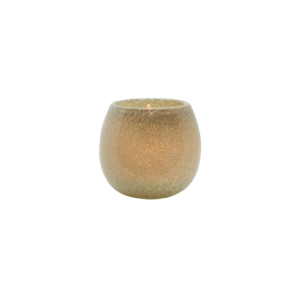 Hollowick 4185 4 Inch Sepia Art Glass Votive Lamp Candle Holder