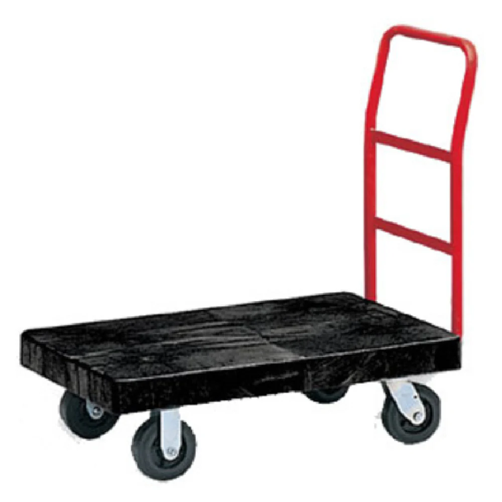 Rubbermaid FG440600BLA 36 Inch Platform Truck Heavy Duty Steel Black with Casters