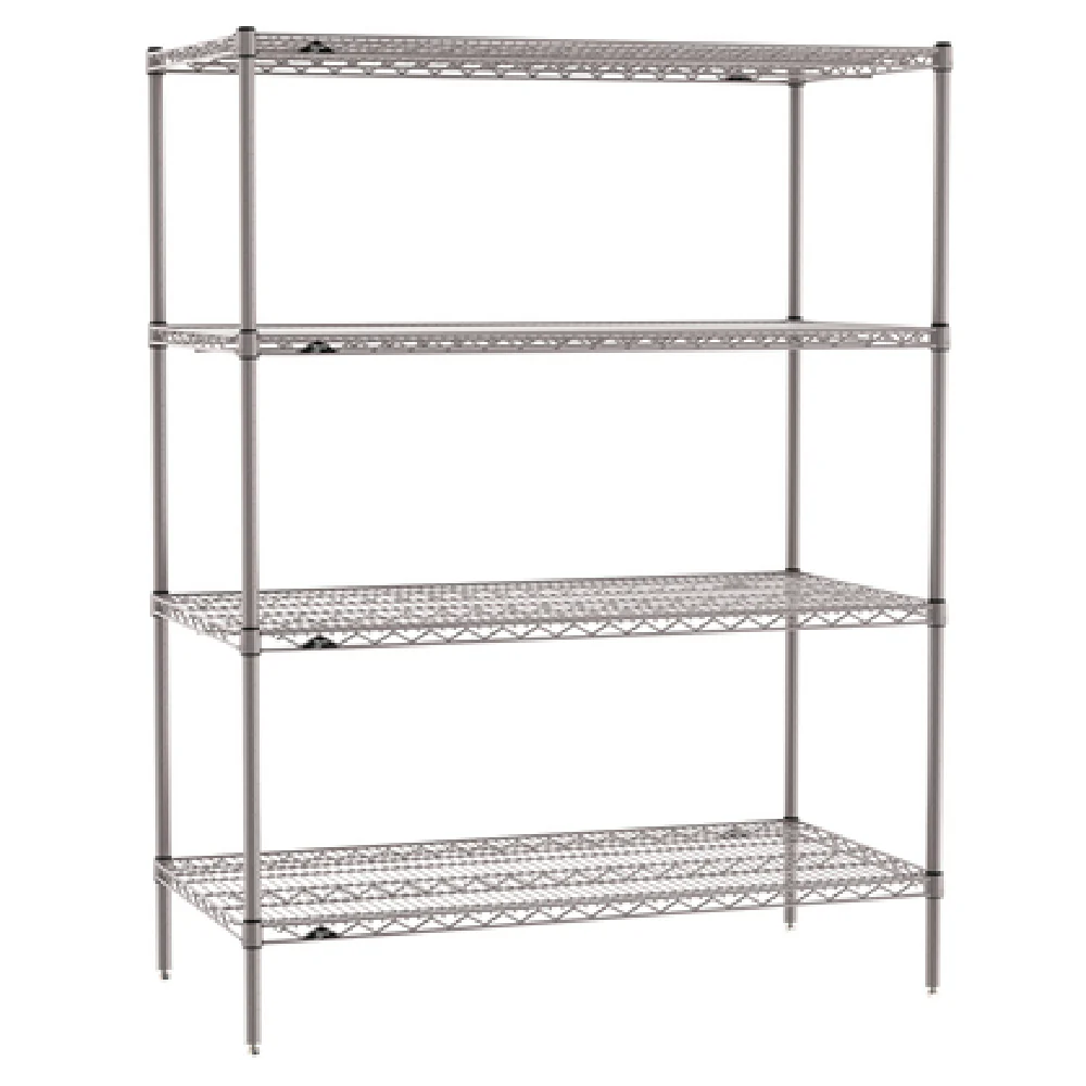 Metro SE-183663K4-S-4 36 Inch Shelving Unit Wire with Microban Antimicrobial Finish