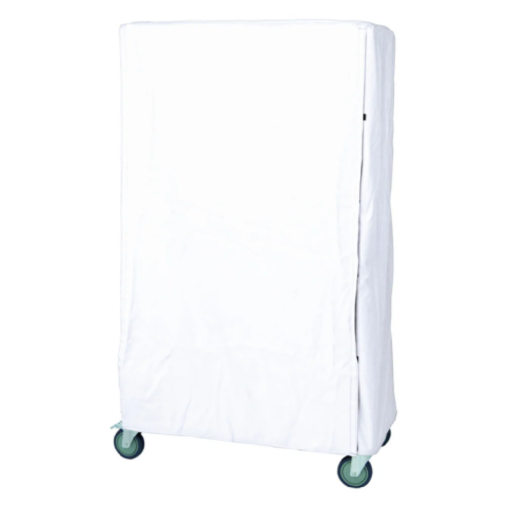 Quantum CC247263WNV 72 Inch Wire Cart Cover with Velcro Flap White Nylon