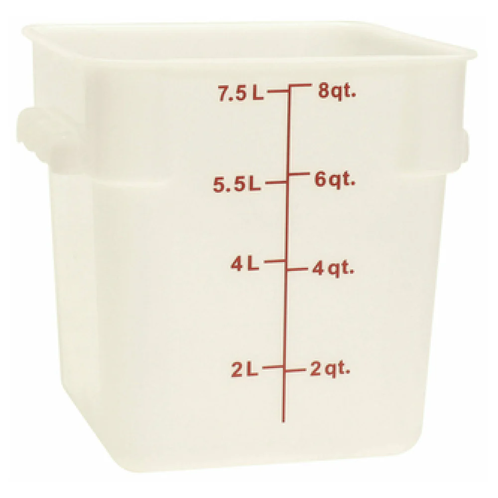 Thunder Group PLSFT008PP 8 Quart Food Storage Container Square Polypropylene Break Resistant