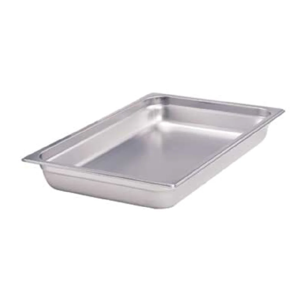 Crestware 2224 12 Inch 1/2 Size Long 22 Gauge Steam Table Pan with Saf-T-Rim Crestware 2224 12 Inch 1/2 Size Long 22 Gauge Steam Table Pan with Saf-T-Rim