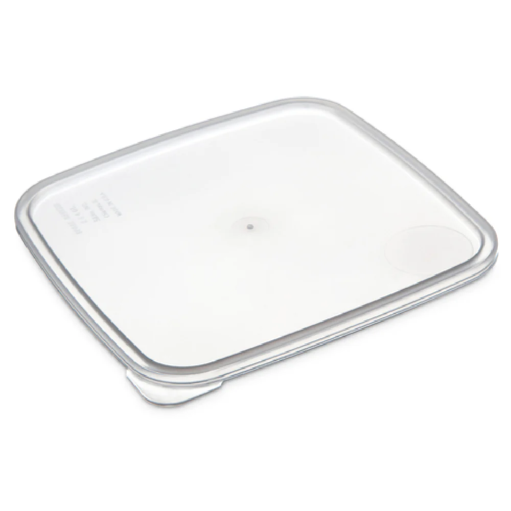 Carlisle ST158730 8-6 Inch Economical Lid Polyethylene Clear Fits 2-4 Qt Square Containers Carlisle ST158730 8-6 Inch Economical Lid Polyethylene Clear Fits 2-4 Qt Square Containers
