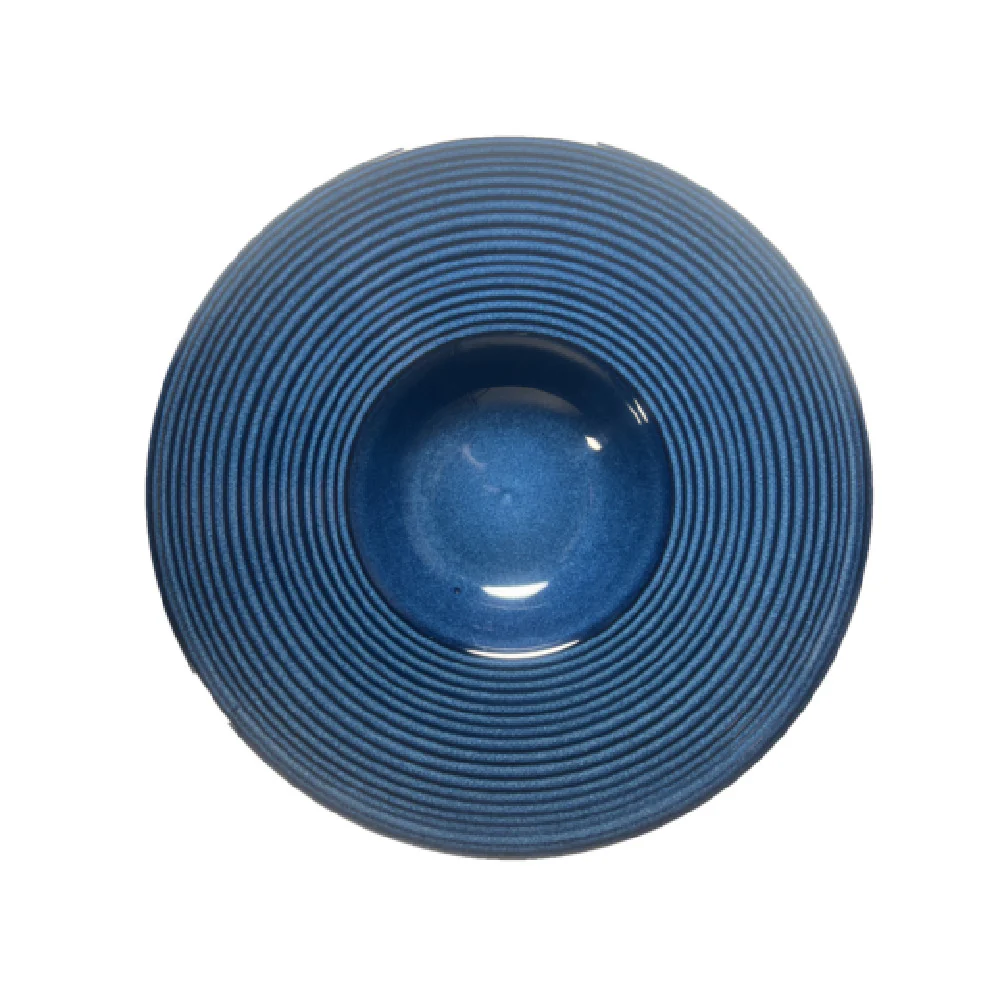 Vertex China ES-G23-B 11-7/8 Inch Gourmet Bowl Oceanic Blue Porcelain Vertex China ES-G23-B 11-7/8 Inch Gourmet Bowl Oceanic Blue Porcelain