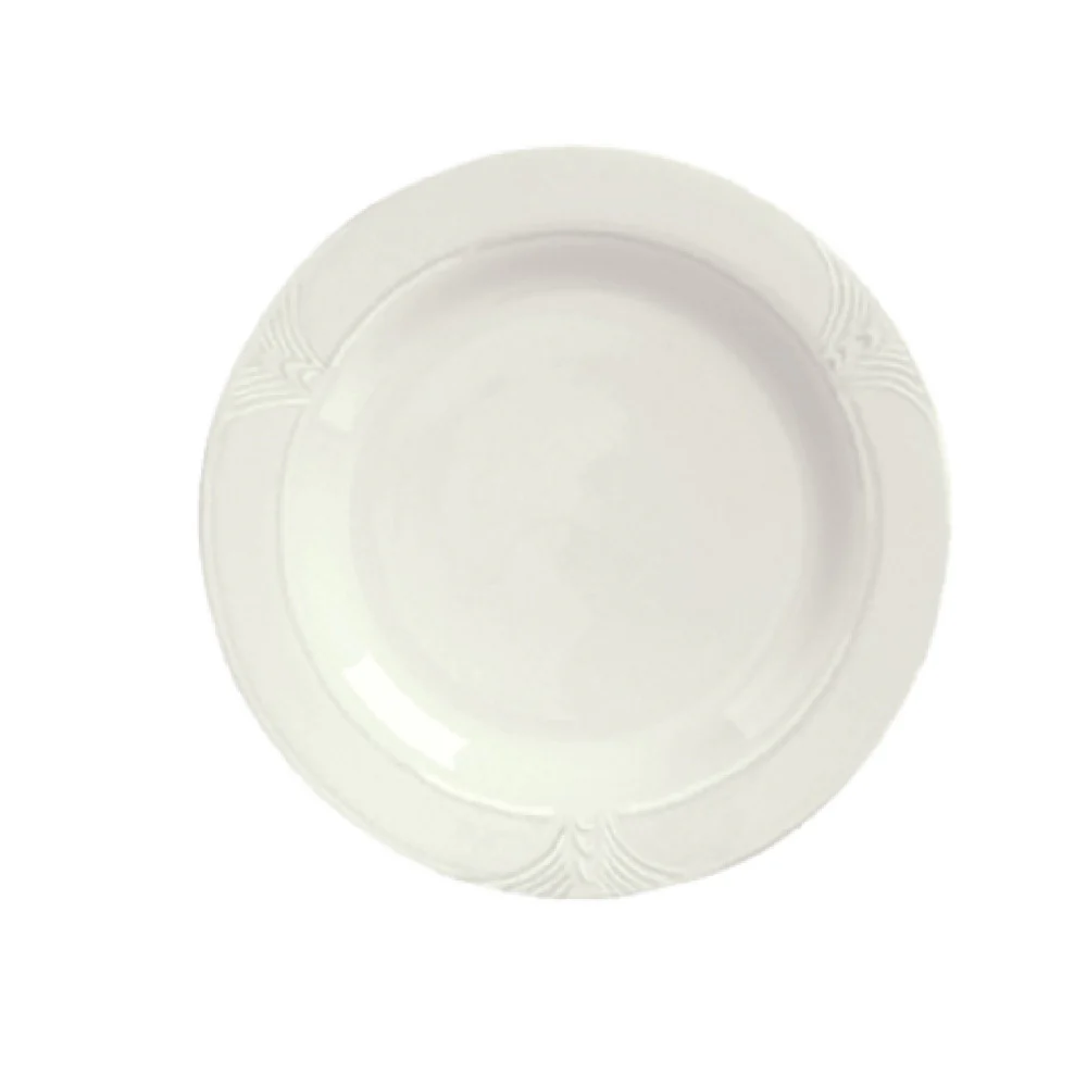 Libbey 950041519 10-5/8 Inch Round Plate Medium Rim Porcelain Libbey 950041519 10-5/8 Inch Round Plate Medium Rim Porcelain