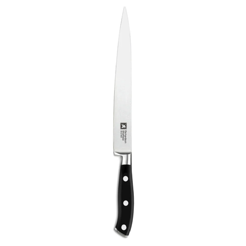 Arc Cardinal FN175 7 Inch Full Tang Flexible Sole Knife MoV Steel Black POM Handle