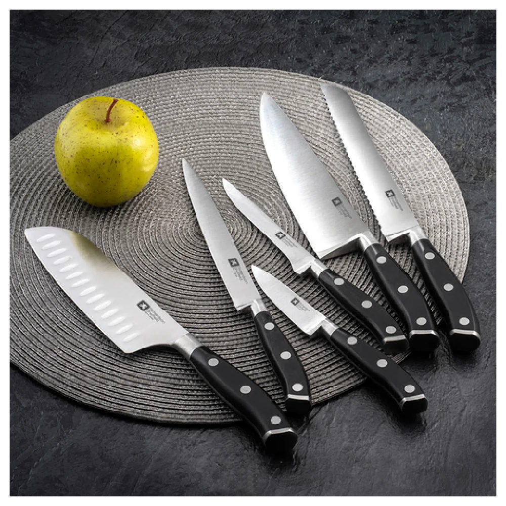 Arc Cardinal FN175 7 Inch Full Tang Flexible Sole Knife MoV Steel Black POM Handle Arc Cardinal FN175 7 Inch Full Tang Flexible Sole Knife MoV Steel Black POM Handle