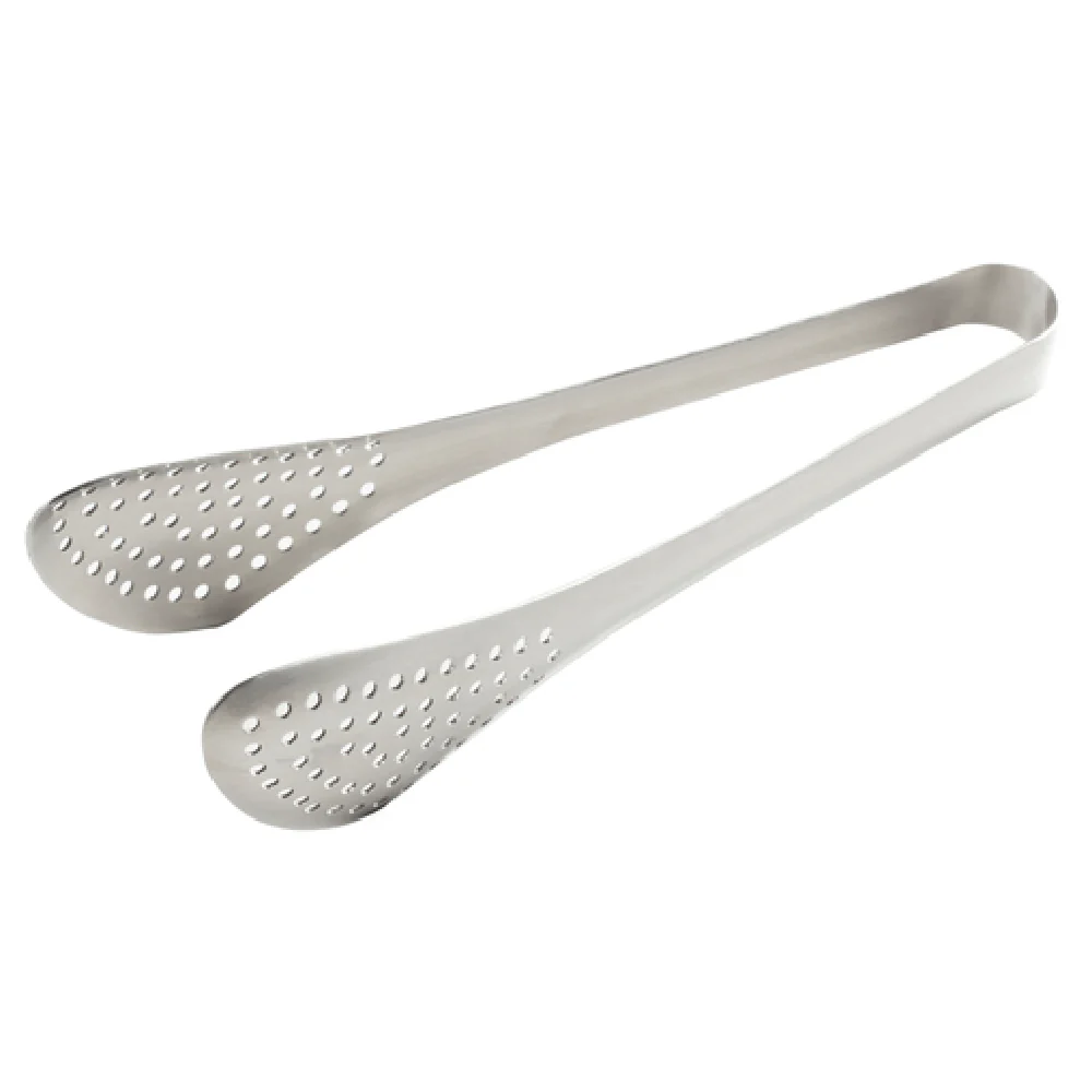 American Metalcraft TGP8 8-1/2 Inch Perforated Serving Tongs Stainless Steel Satin Finish American Metalcraft TGP8 8-1/2 Inch Perforated Serving Tongs Stainless Steel Satin Finish