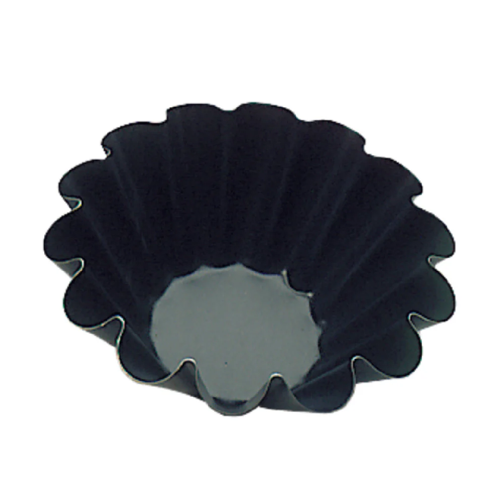 Matfer 330134 6-1/3 Inch Diameter Brioche Mold Non-Stick Steel with 14 Flutes Matfer 330134 6-1/3 Inch Diameter Brioche Mold Non-Stick Steel with 14 Flutes