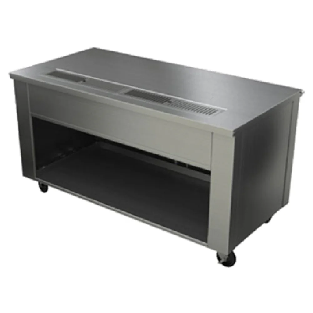 Alluserv AUS3 52 Inch Mobile Urn Stand Counter with Drip Trough Stainless Steel