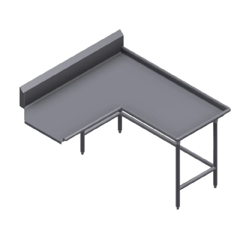 Winholt CDT-16-I-144L 144 Inch Length Stainless Steel Clean Dish Table Left-to-Right Operation