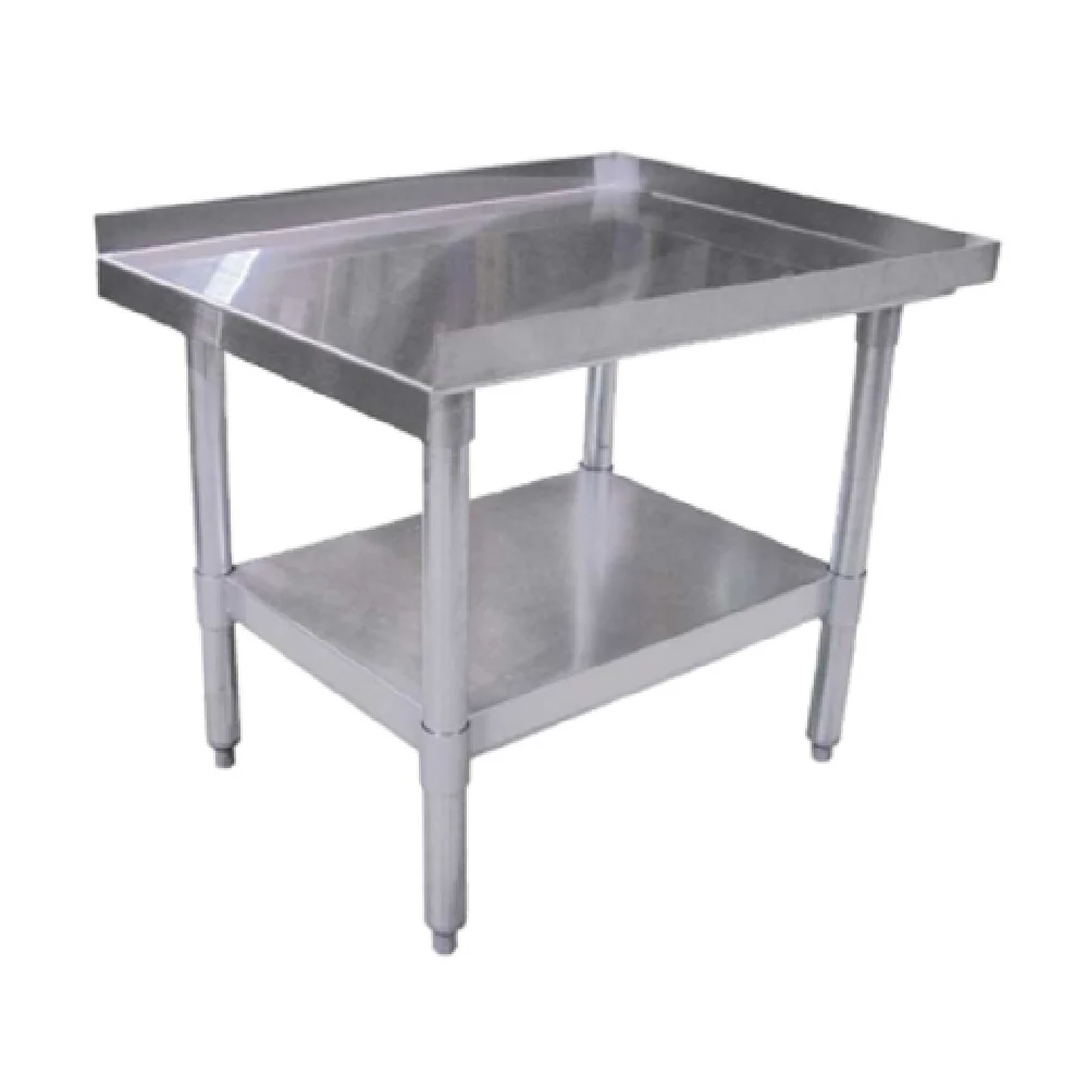 Omcan 22062 72 Inch Commercial Equipment Stand Stainless Steel Top with Upturn Omcan 22062 72 Inch Commercial Equipment Stand Stainless Steel Top with Upturn