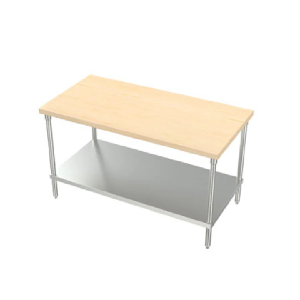 AERO Manufacturing YTG-3048 48 Inch Work Table Wood Top Galvanized Base