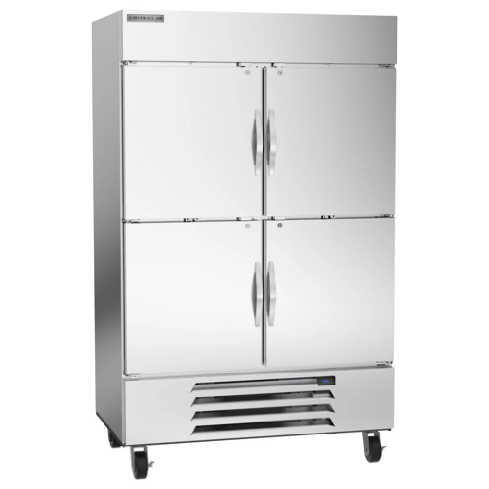 Beverage Air HBR49HC-1-HS 52 Inch Reach-in Refrigerator 46.15 cu. ft. Two-section with Adjustable Shelves Beverage Air HBR49HC-1-HS 52 Inch Reach-in Refrigerator 46.15 cu. ft. Two-section with Adjustable Shelves