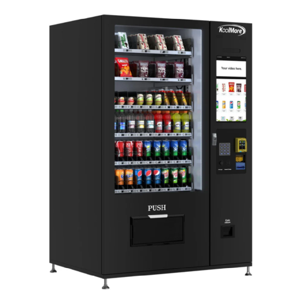 Koolmore KM-VMRT-50-BR 51 Inch Refrigerated Snack Vending Machine with 60 Slots Black Koolmore KM-VMRT-50-BR 51 Inch Refrigerated Snack Vending Machine with 60 Slots Black
