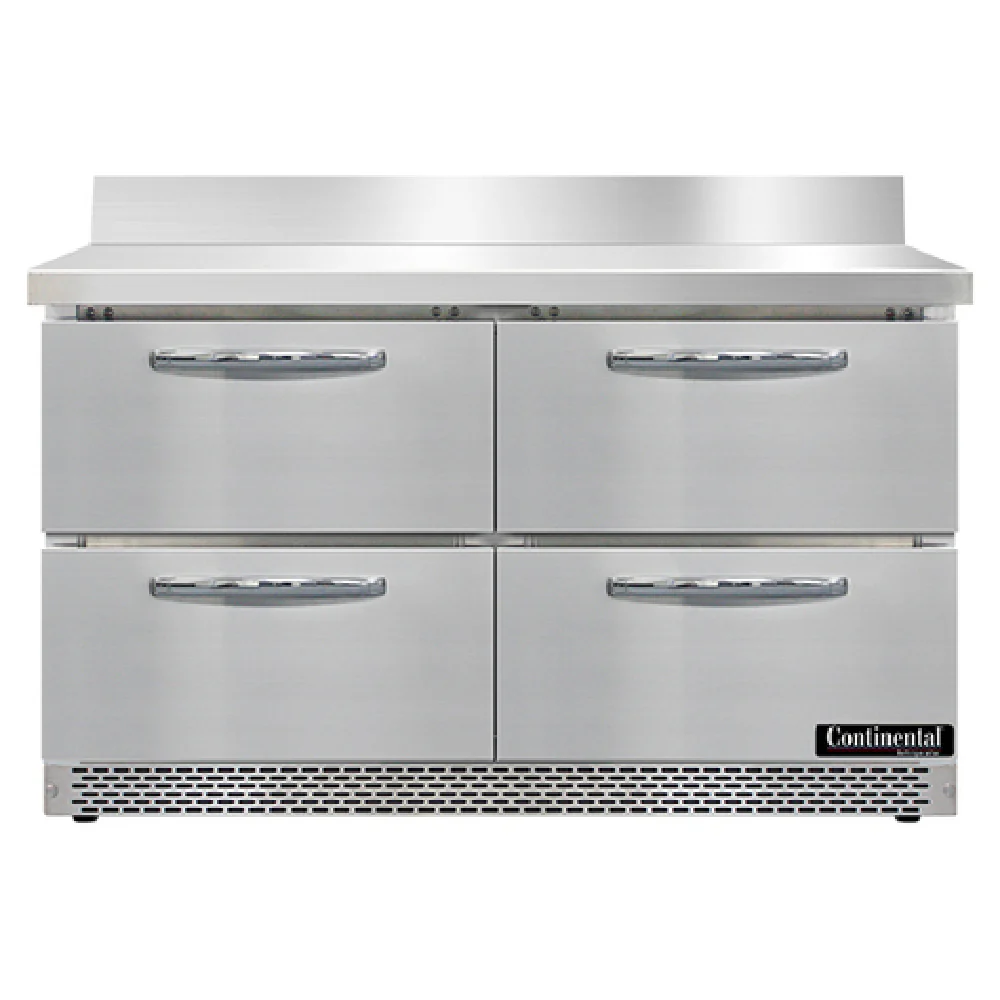 Continental Refrigerator SWF48NBS-FB-D 48 Inch Work Top Freezer 13.4 cu ft 2 Section