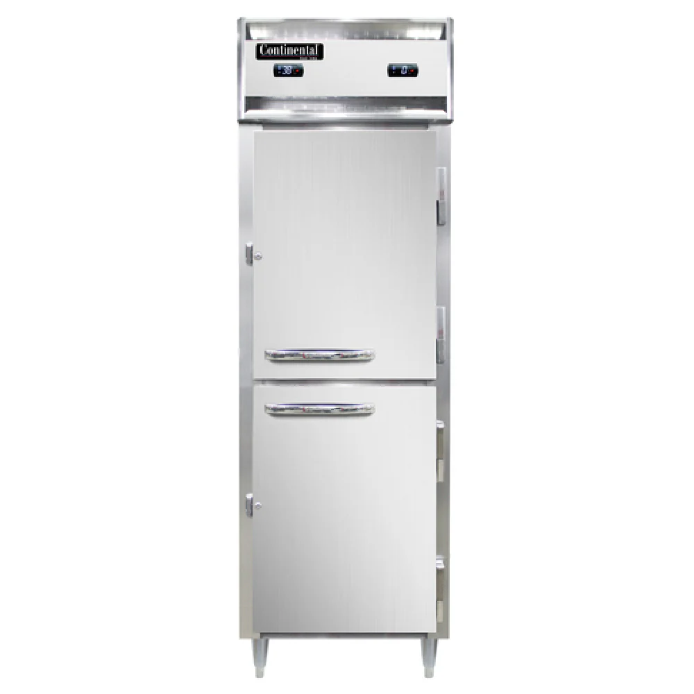 Continental Refrigerator D1RFNHD 26 Inch Refrigerator Freezer Reach-in One Section Stainless Steel with Digital Display Continental Refrigerator D1RFNHD 26 Inch Refrigerator Freezer Reach-in One Section Stainless Steel with Digital Display
