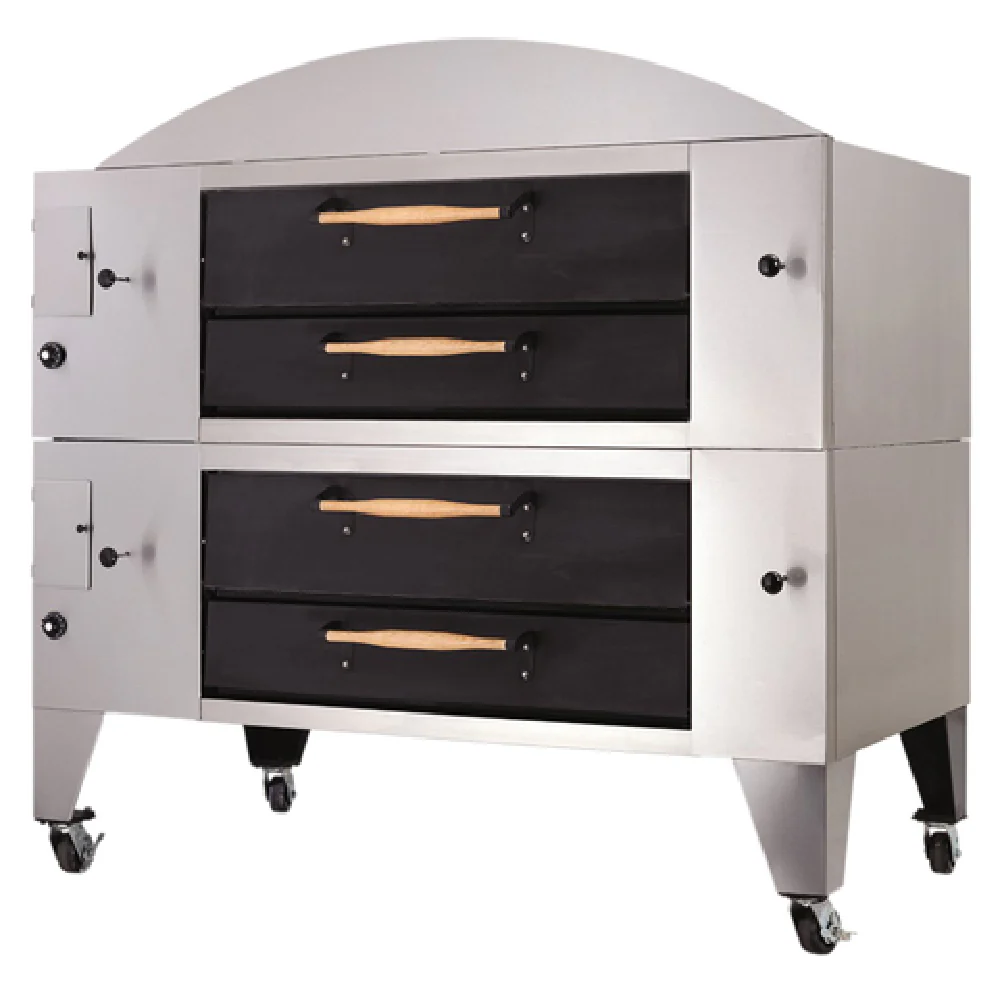 Bakers Pride Y-802BL-DSP_LP 66 Inch Gas Pizza Deck Oven with FibraMent Decks 240000 BTU Bakers Pride Y-802BL-DSP_LP 66 Inch Gas Pizza Deck Oven with FibraMent Decks 240000 BTU