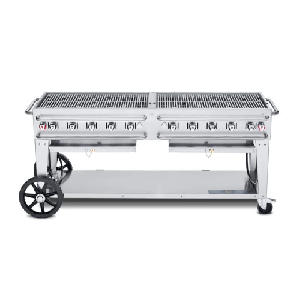 Crown Verity CV-RCB-72-SI-BULK 81 Inch Pro Series Gas Grill 10 Burners Stainless Steel Crown Verity CV-RCB-72-SI-BULK 81 Inch Pro Series Gas Grill 10 Burners Stainless Steel
