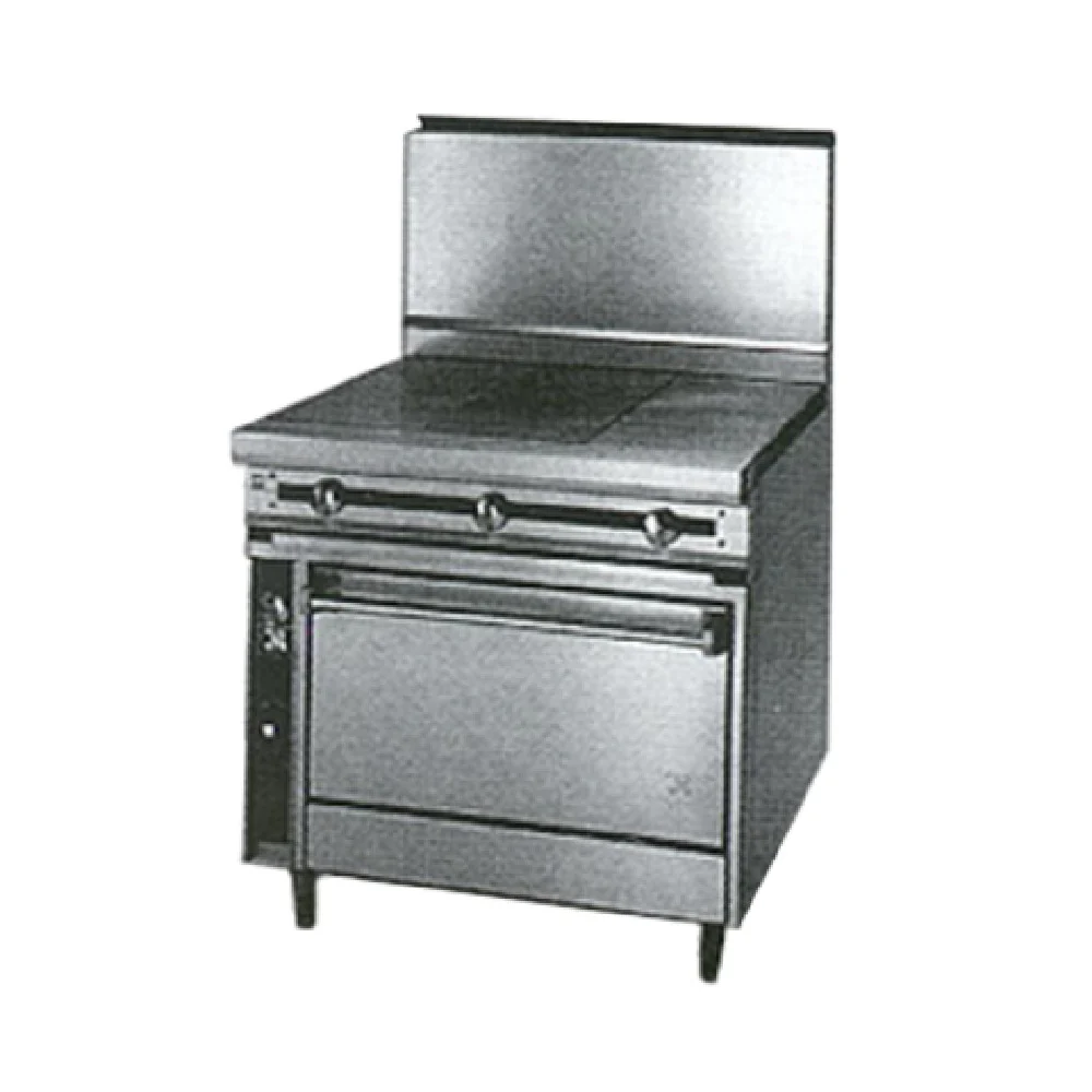 Jade Range JTRH-3HT-36_NAT 36 Inch Gas Range with (3) 35,000 BTU Burners