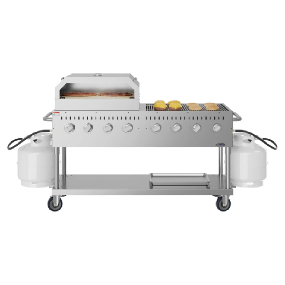 Koolmore CGKIT6-P30 60-4/5 Inch Commercial Outdoor Grill with 8 Burners 16000 BTU Koolmore CGKIT6-P30 60-4/5 Inch Commercial Outdoor Grill with 8 Burners 16000 BTU